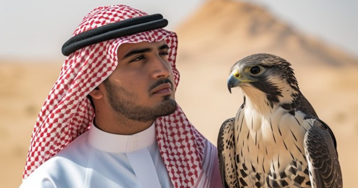Picture with Falcon